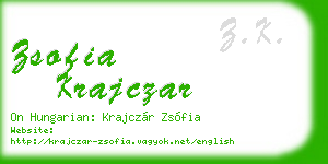 zsofia krajczar business card